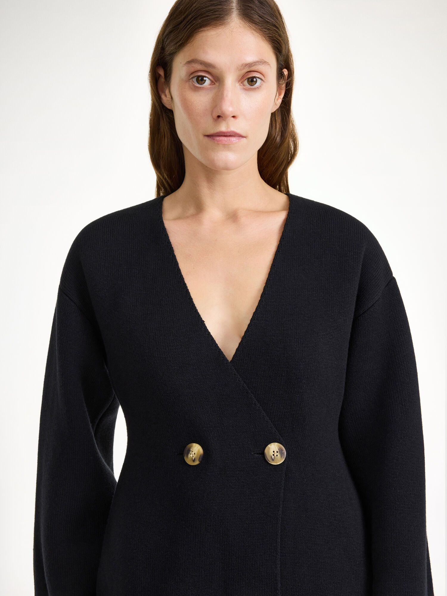 By Malene Birger Tinley Wool-blend Cardigan Strikkevarer Svarte | NO_BB93586